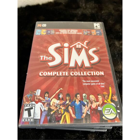 The Sims: Complete Collection With All 4 Discs Manual PC, sims 2 seasons, teen s